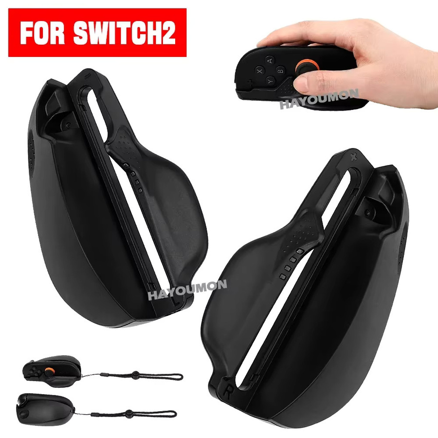 Hayoumon Gaming-Maus für Nintendo Switch, ergonomisches Set mit rutschfestem Handgelenkband, Schwarz - Bild 2