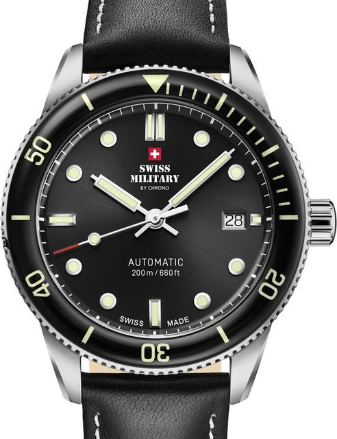 Swiss Military Armbanduhr Automatik, Edelstahl, 42 mm, Herren - Bild 1