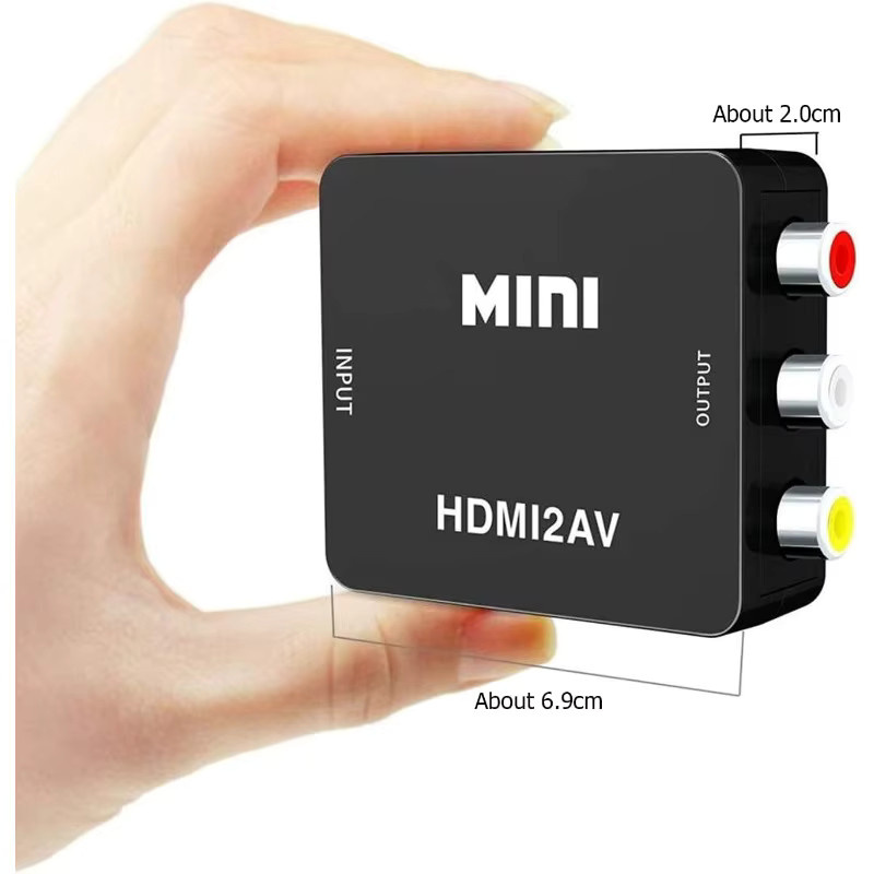 HDMI zu RCA Konverter für Full HD 1080p Video und Audio mit USB Kabel für TV, DVD, Laptop und PS3 in Schwarz oder Weiß - Bild 6
