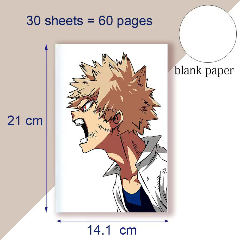 LERNEJO Anime My Hero Academia A5 Notizbuch und Skizzenbuch in Multicolour - Bild 2