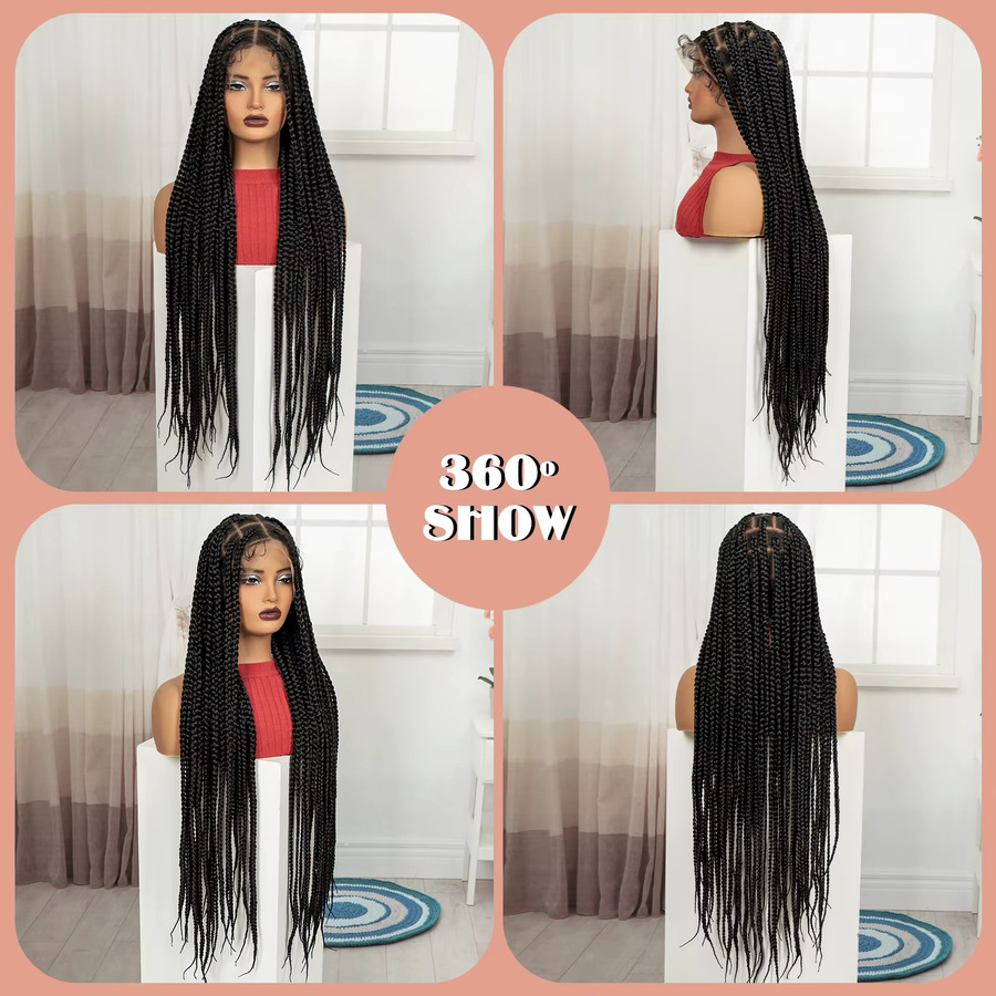 Alice Spring Box Braids Perücke, synthetisch, Full Lace, Damen - Bild 5