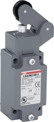 ABB LS43M31B11 Positionsschalter 10A mit Kuppenstößel in Grau IP66 - Bild 1
