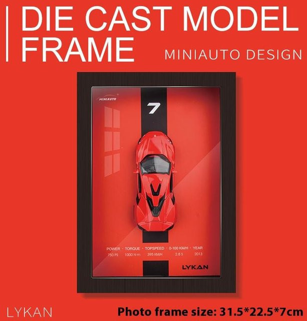 Linyi toy car Sportwagen Modell, 1:32, Metall, Rot, ab 14 Jahre - Bild 1