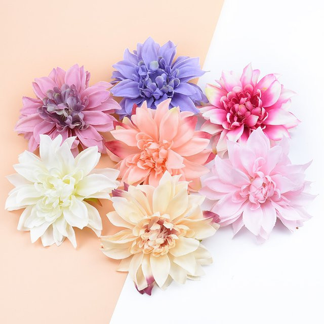 100 Stück Gerbera Seidenblumen in Multicolour für DIY Dekoration, Hochzeit und Weihnachten, Durchmesser: 10 cm - Bild 1