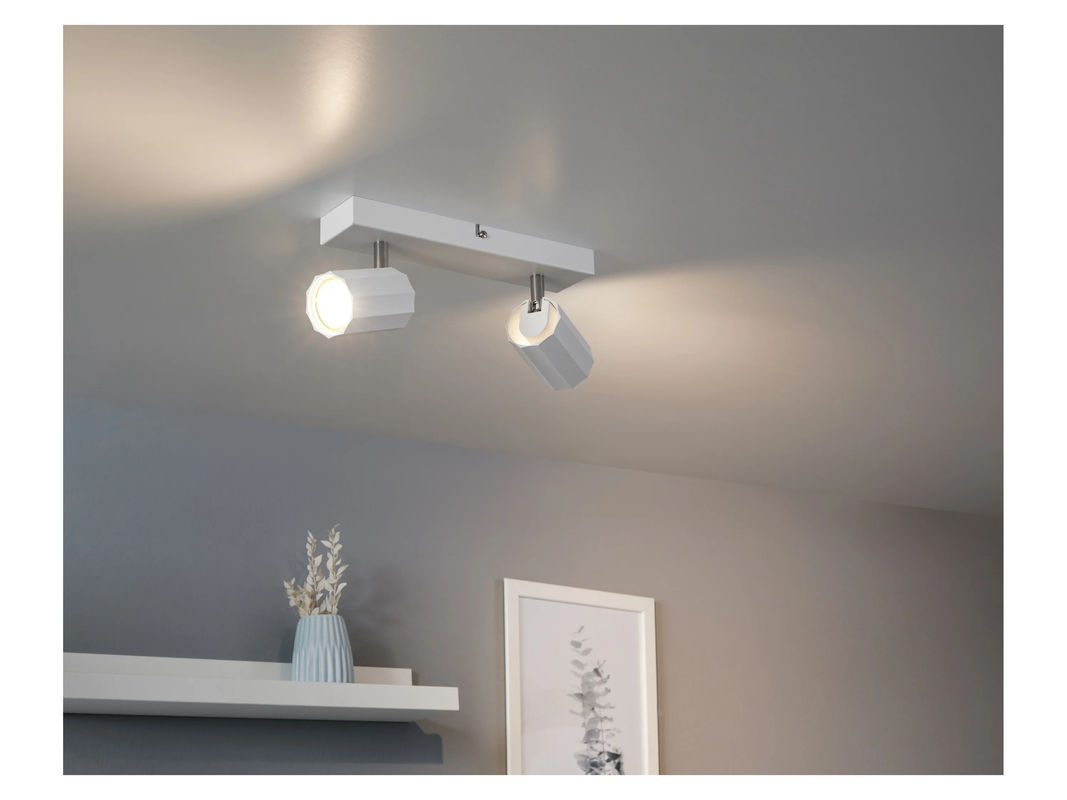 LIVARNO HOME Wand- und Deckenleuchte in Weiß mit neigbaren und schwenkbaren LED-Spots für den Innenbereich - Bild 2