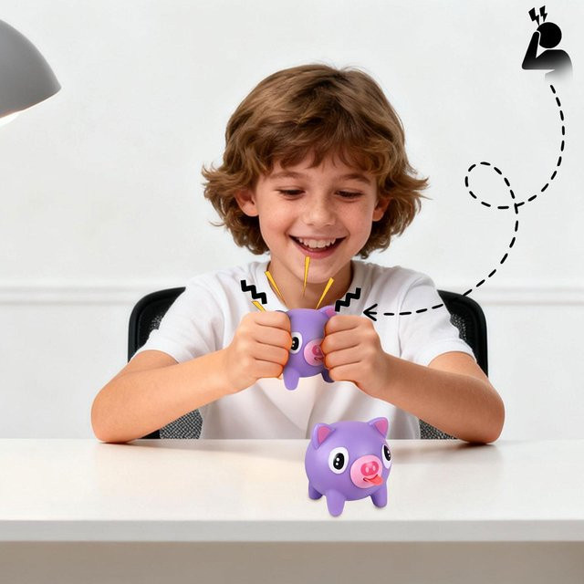 BC Pet Supplies Schwein Spielzeug, Quietschendes Stressspielzeug - Bild 1