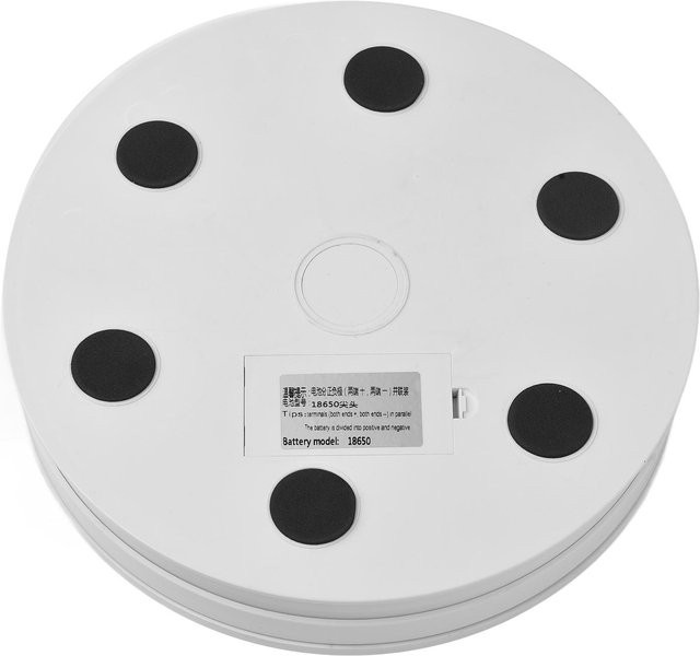 ZuiyouBaby1 Motorisierter 360 Grad Drehständer mit LED-Licht in Weiß, Durchmesser: 25 cm - Bild 1