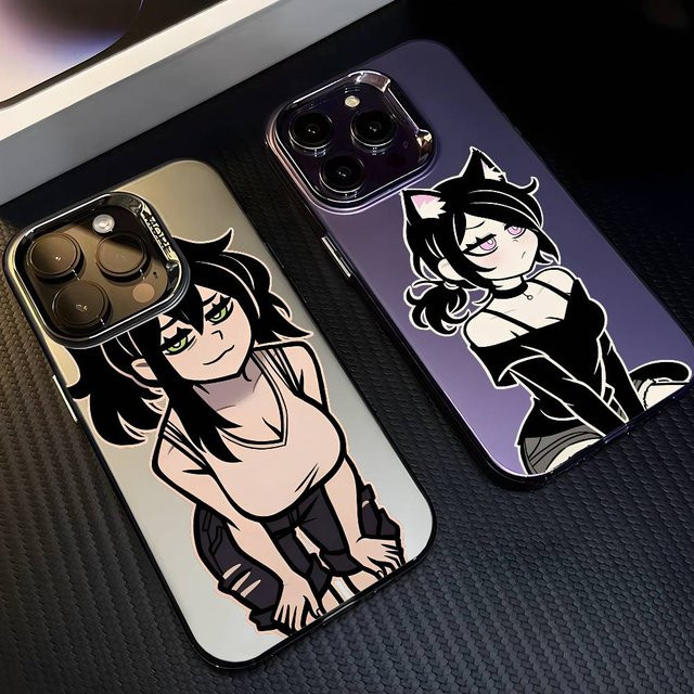 Aurora Funda Handyhülle Sarg von Andy und Leyley für iPhone 17 16 15 14 13 12 11 Pro Max, mehrfarbig, matt, lasermetallisch - Bild 1