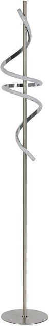 Nolo Stehlampe Serpente in Chrom und Silber mit LED, modern, B/T/H: 22 x 22 x 150 cm - Bild 1