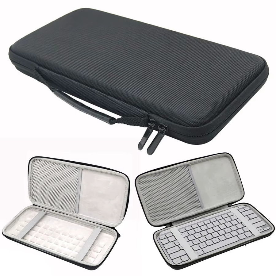 EVA Hartschalen-Etui für Logitech MX Keys Mini kabellose Tastatur in Schwarz - Bild 4