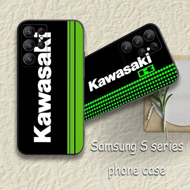 Rastar Phone Case Kawasaki Design für Samsung Galaxy S25 S23 S22 S21 S20 S10 Ultra Plus FE TPU Soft Cover in Schwarz - Bild 1