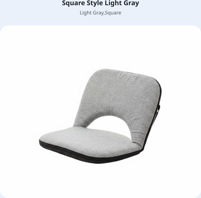 Binchi Outdoor Product Faltbarer beinloser Spinerest-Stuhl in Grau mit atmungsaktivem Textil und minimalistischem Design für Erwachsene - Bild 1