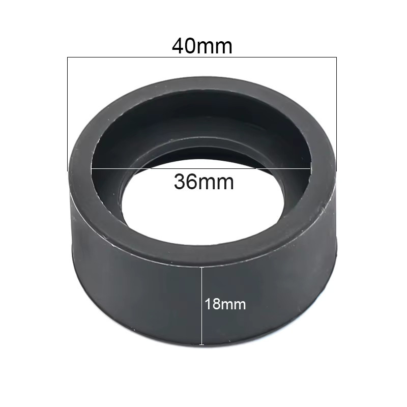 HUILEY Augenmuscheln aus Gummi in Schwarz, 2 Stück, Innendurchmesser 36 mm für Okularlinsen von 34–37 mm für Mikroskope oder Teleskope - Bild 3