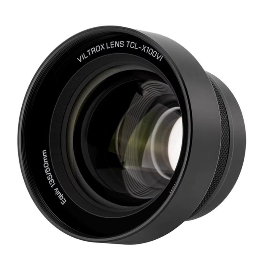 Viltrox TCL-X100VI Telekonverter 50mm Äquivalent für Fujifilm X100VI X100V X100F in Schwarz - Bild 2