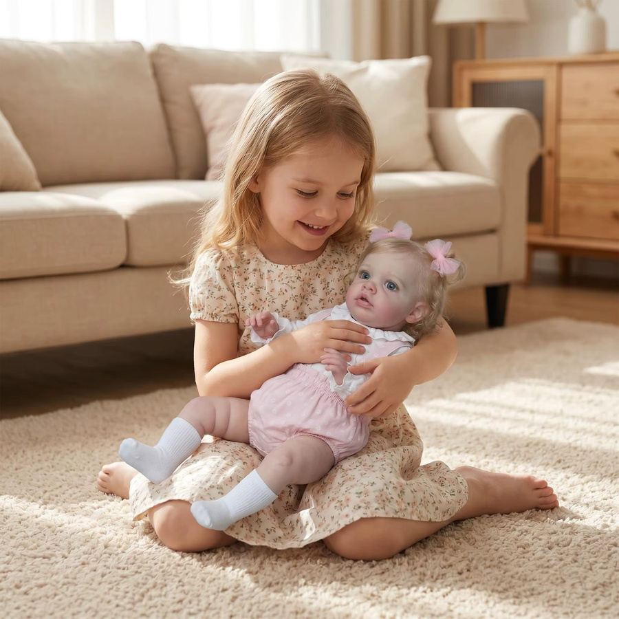 NPK Reborn Baby Puppe Benjiamin, Mädchen, 20 Zoll, Weichvinyl - Bild 4