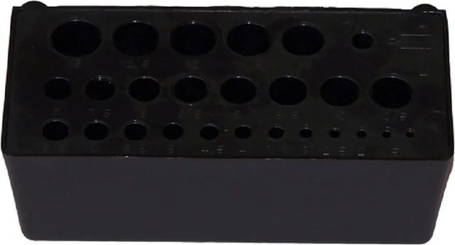 Küpper Systemhalter-Box aus Kunststoff in Schwarz mit 26 Einstecklöchern für 1 bis 13 mm Ø - Bild 3