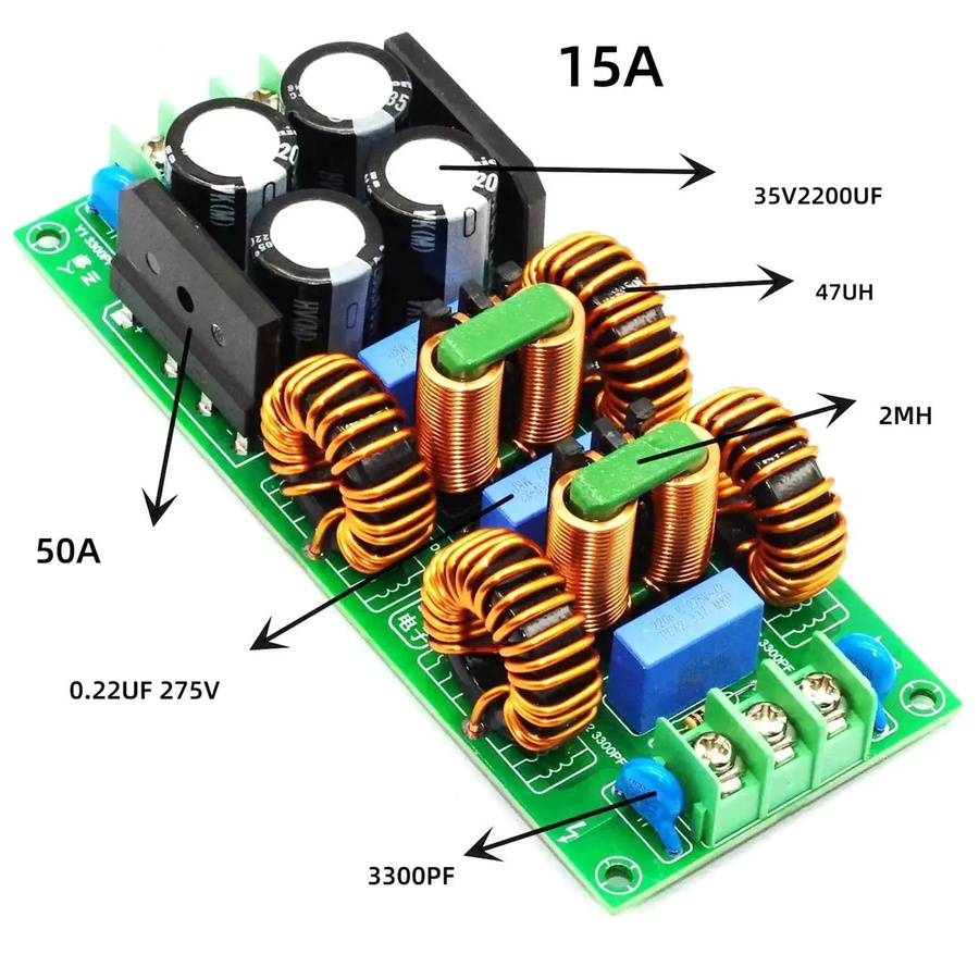 DykbRadio 5-stufiger AC EMI Power Filter zur Rauschunterdrückung für Audio Decoder DAC und Verstärker in Multicolour - Bild 3