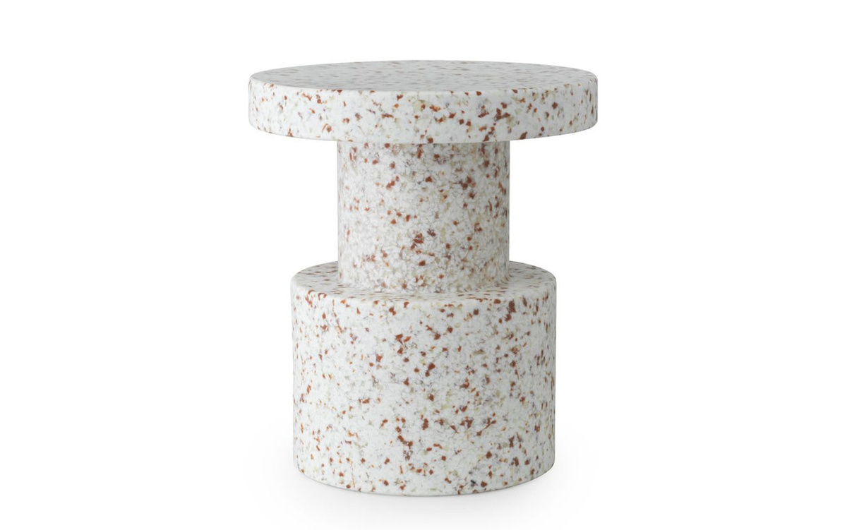 Normann Copenhagen Bit Stool Hocker in Weiß aus recyceltem Kunststoff mit skandinavischem Design - Bild 4