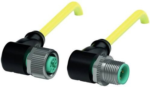 Pepperl+Fuchs 456581 Sensor-Aktor-Steckverbinder konfektioniert, 4-polig, gelb, Länge: 2 m - Bild 1
