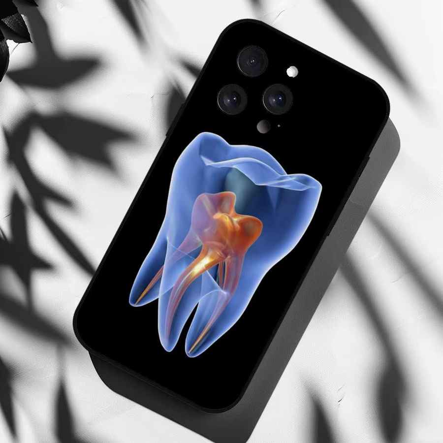 Zahnarzt Motiv Handyhülle für Apple iPhone in Schwarz - Bild 6