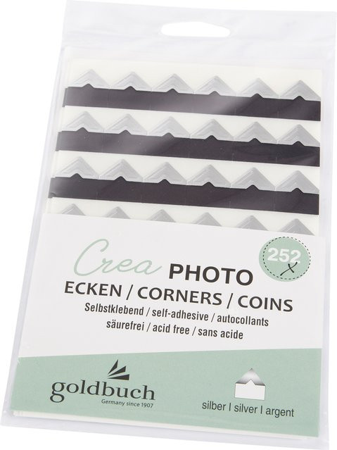 goldbuch Fotoecken Crea in Silber - Bild 1