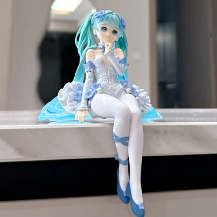 Bandai Hatsune Miku Blumenfee-Serie Nemophila Hellblaue Version, Actionfigur - Bild 2