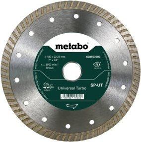 Metabo Diamanttrennscheibe Universal Turbo SP in Silber für Beton, Durchmesser: 180 mm, Bohrung: 22,23 mm - Bild 1