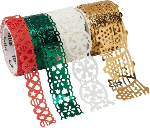 Folia Papierbordüren Xmas in Multicolor für Weihnachten - Bild 1