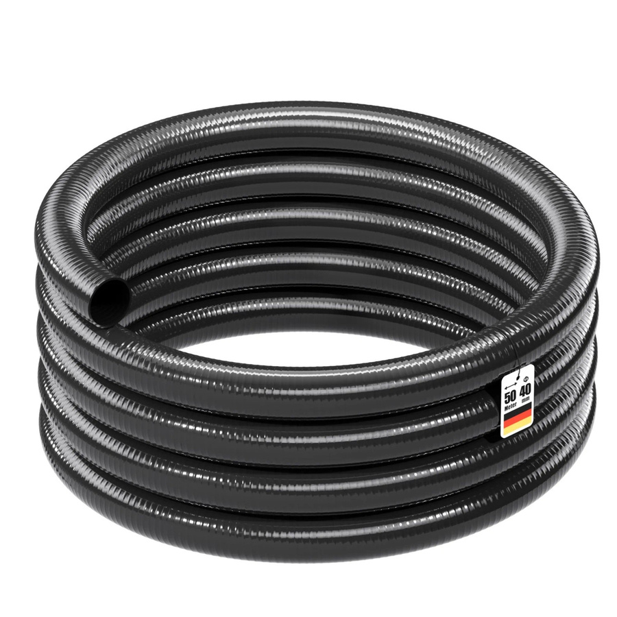 Wiltec Luisiana Druck- und Saugschlauch Schwarz Ø40 mm, Länge: 50 m - Bild 2