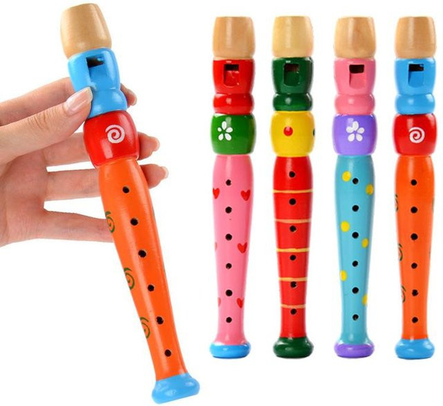 Binchi Holz-Piccoloflöte, Musikinstrument, Bunt / Mehrfarbig, ab 3 Jahre - Bild 1