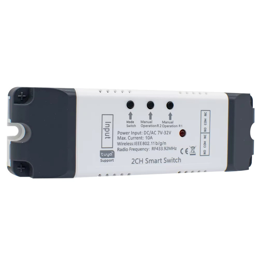 Tuya Smart WIFI Tor Automatisierung Modul mit 2-Kanal Puls Relais und RF433 Fernbedienung für DC 12V 24V sowie AC 110V 220V - Bild 4