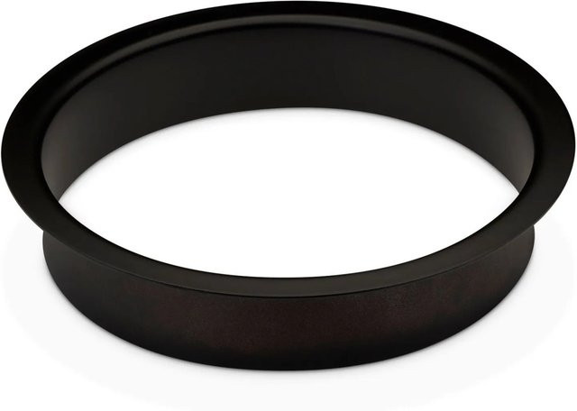 SO-TECH Durchwurfring aus Edelstahl in Schwarz Matt, Durchmesser: 21,0 cm, Höhe: 4,15 cm - Bild 1