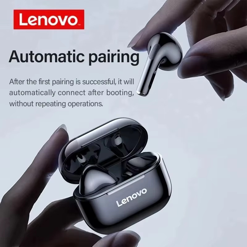 Lenovo LP40 TWS Kabellose Bluetooth-Ohrhörer mit Bass und Touch-Steuerung in Schwarz - Bild 4