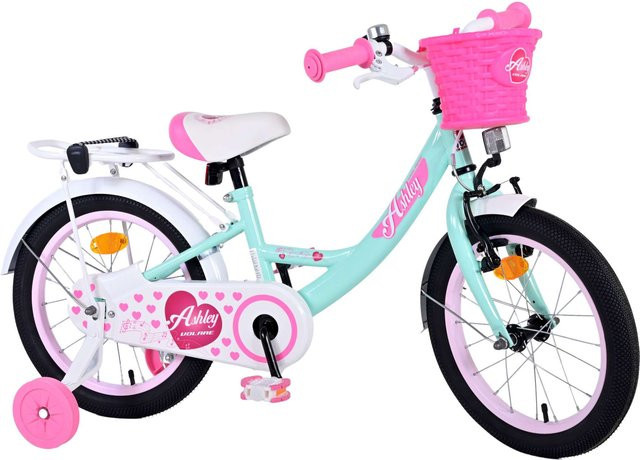 TPFSports Ashley Kinderfahrrad, Mädchen, 16 Zoll, Grün, Rücktritt + Handbremse - Bild 1