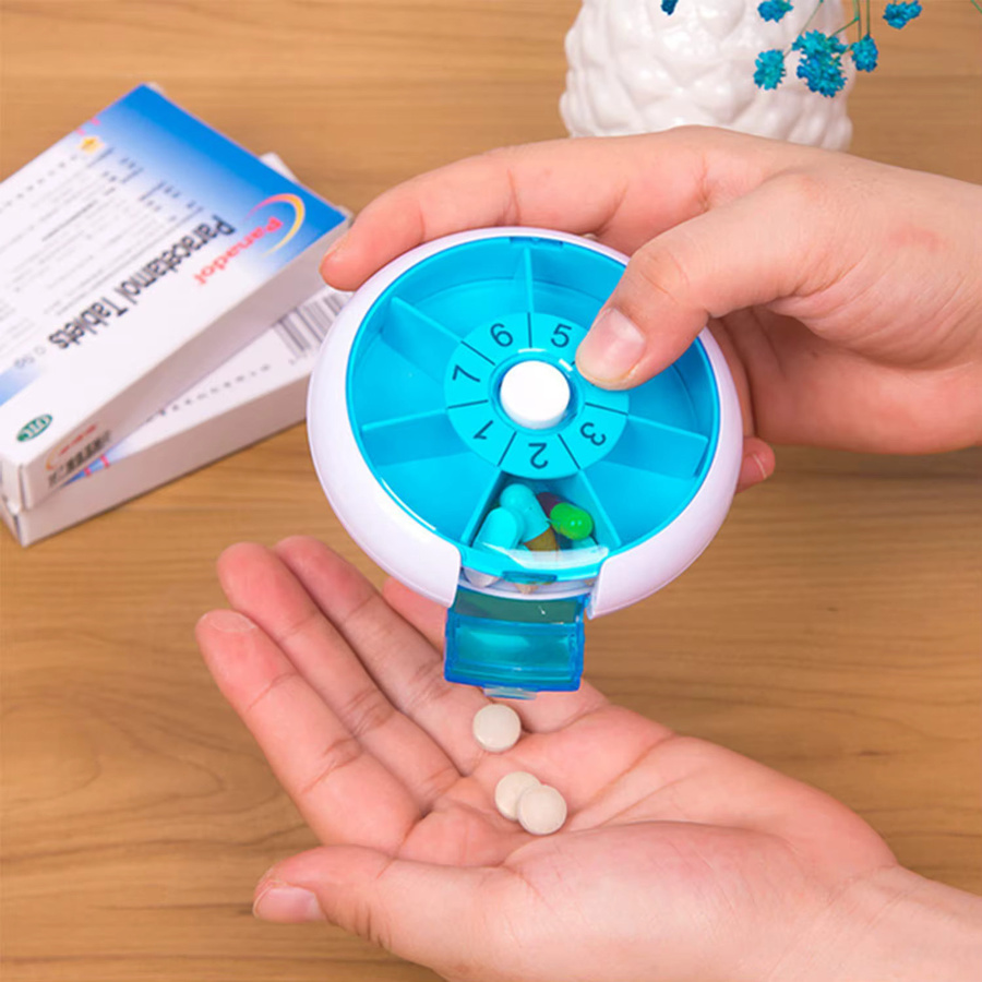 Untior Pillendose mit Drehmechanismus, Unisex - Bild 3