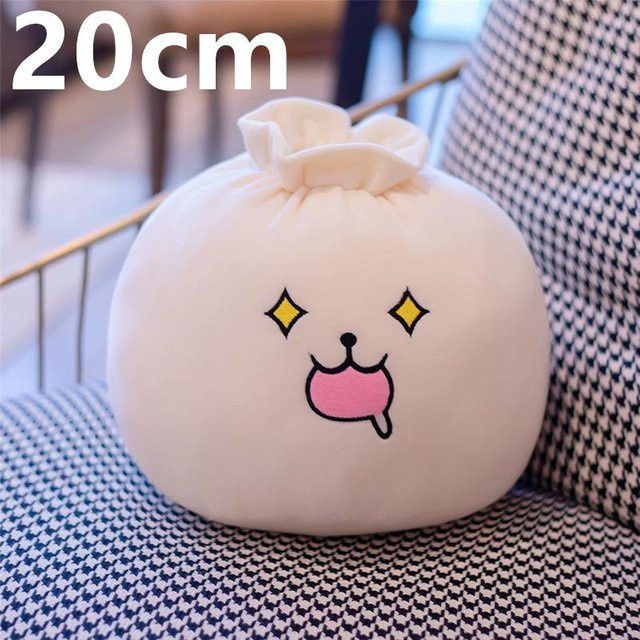 Yiran toy Baozi-Form Plüschtier, weiche Knödelkissen, Weiß - Bild 1