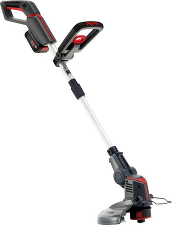 AL-KO Akku-Rasentrimmer Comfort inkl. 18 V Akku und Ladegerät, grau/schwarz/rot, mit Teleskopstange und Fangkorb, kompatibel mit Bosch 18V Systemen