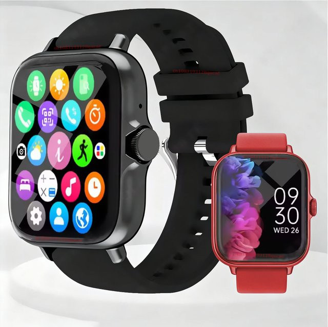 Smartwatch Ola Esporte Hw12 in Pink mit 2,01 Zoll HD Volltouchscreen und Bluetooth-Gesprächsfunktion für Herren und Damen - Bild 1