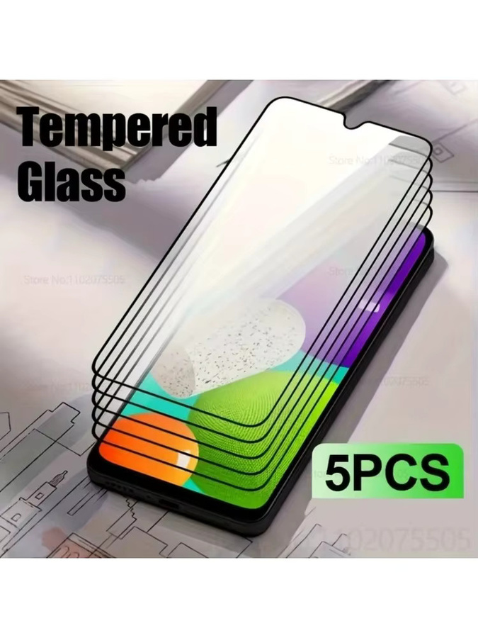 5 Stück Full Cover Displayschutzfolie aus gehärtetem Glas für Samsung Galaxy A36 A33 A34 A26 5G A56 A55 A50 A35 A32 A52 A54 in Transparent - Bild 6