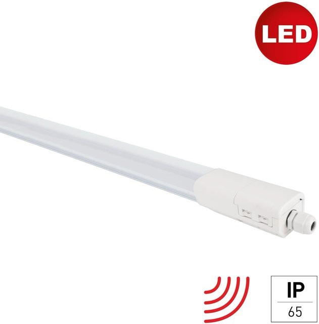 E2 Elektro LED Feuchtraum-Lichtleiste Plus M mit Bewegungssensor, 36 W, Weiß - Bild 1