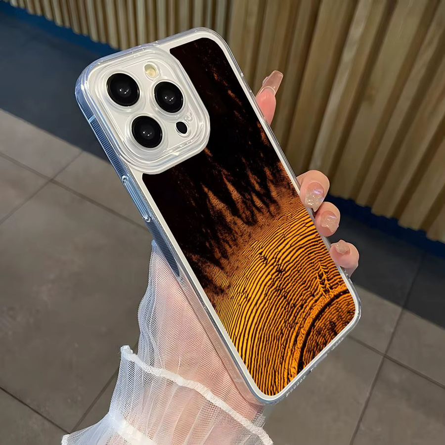 Rastar Handyhülle im Retro-Industrie-Stil für iPhone 15 16 14 13 12 11 Pro Max Transparent mit Rost-Optik - Bild 1
