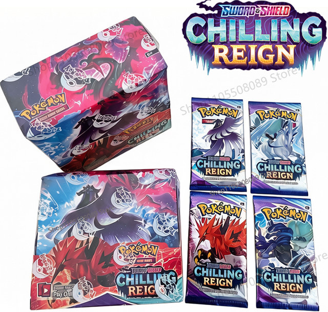 Pokémon Schwert & Schild Chilling Reign Booster Box, Sammelkartenspiel, Englisch - Bild 1
