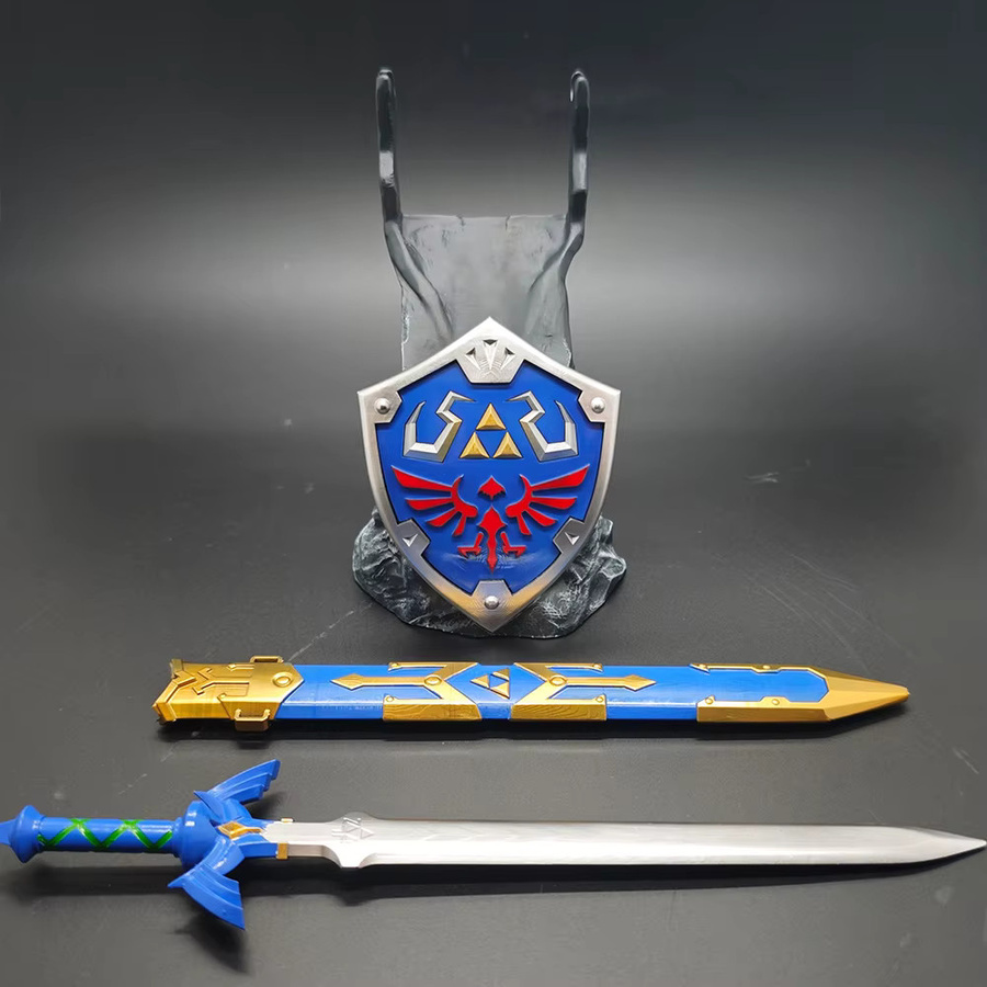 Bandai Anime Zelda Link Master Sword Controller Halterung in Blau für PS4 PS5 und Xbox als Desktop Dekoration und Gaming Zubehör - Bild 2