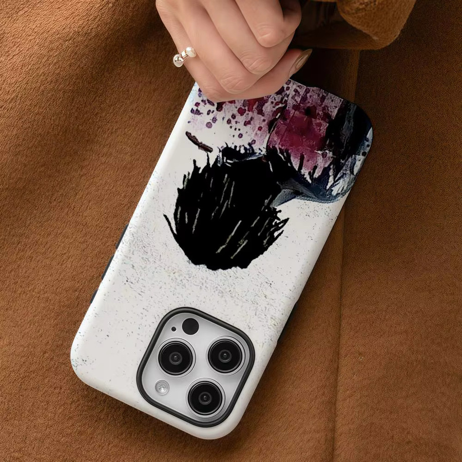 K-Ken Carson Mehr Chaos Handyhülle für iPhone 17 16 15 14 13 12 Pro Max Plus in Weiß mit glänzender HD-Doppelschicht-Flüssigkeitshartschale - Bild 4