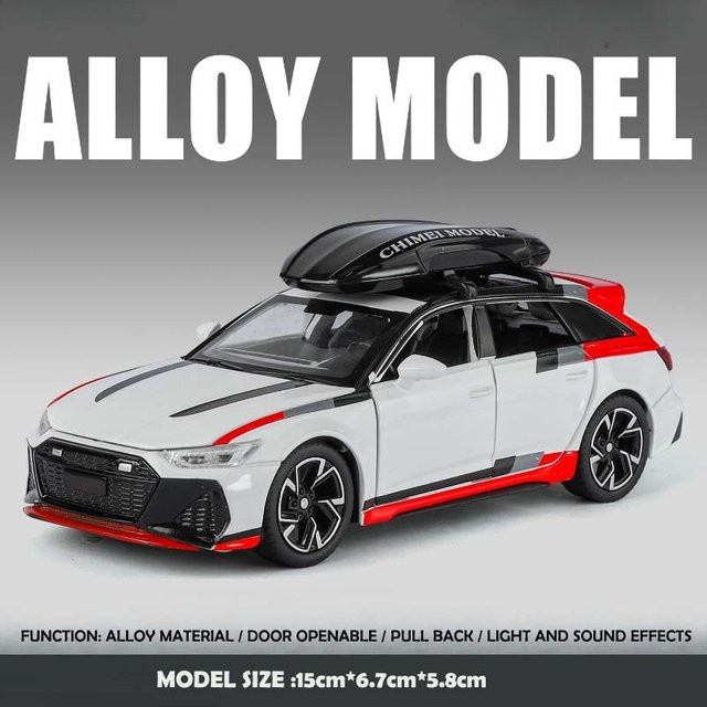 Linyi toy car Rs6 Kombi, Modellauto, 1:32, Metall, ab 4 Jahren - Bild 1