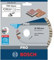 Bosch Diamanttrennscheibe Best for Stone Durchmesser: 180 mm, Bohrung: 22,23 mm - Bild 2