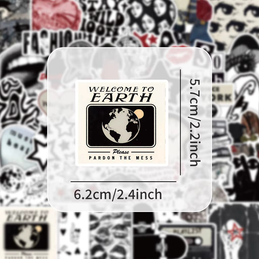 52 Stück Y2K Ästhetische Aufkleber im Vintage-Stil der 2000er Jahre, Multicolor, BulingBulingStickers Store - Bild 5