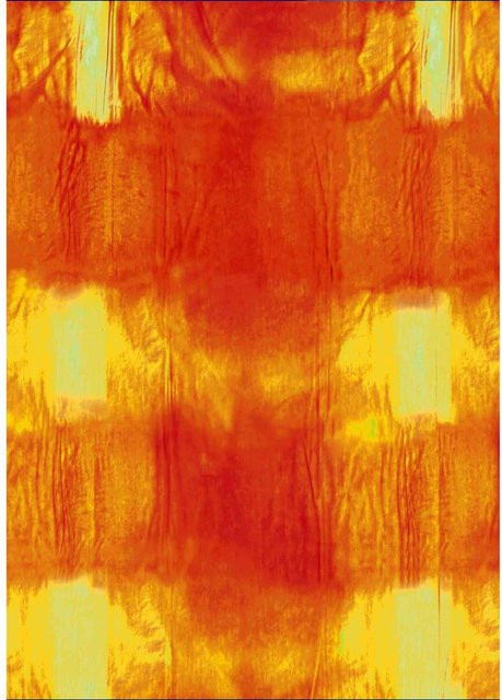 Marpa Jansen Transparentpapier Batik Gelb B: 50 cm, H: 60 cm - Bild 1