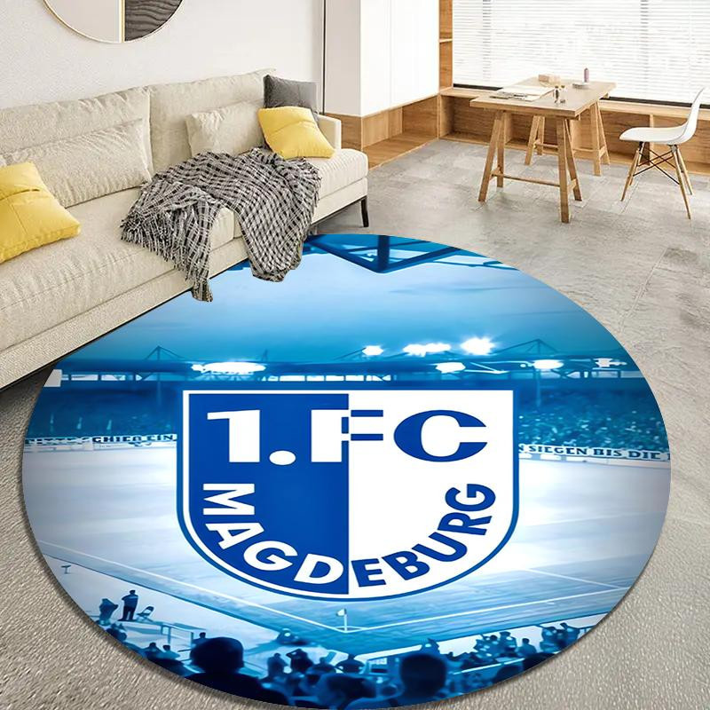 Runder Teppich FC Magdeburg von On My Love Home, rutschfest und waschbar, Durchmesser: 120 cm - Bild 2