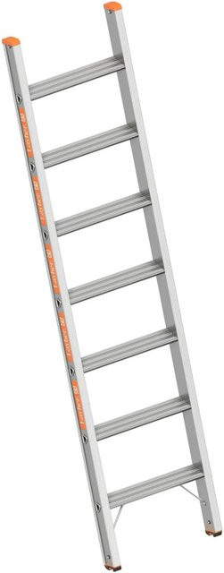 Layher Topic 1042 Stufenanlegeleiter mit 7 Stufen in Silber - Bild 1